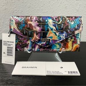 Brahmin Veronica EUPHORIA MELBOURNE Abstract Pattern Envelope Wallet